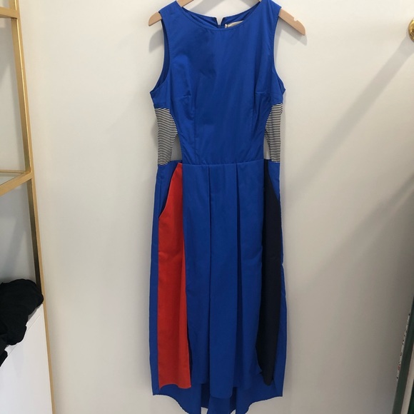 Katherine Kidd Hope Midi Dress Cobalt Sz 8 NWT - Picture 5 of 9